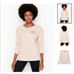 VICTORIA’S SECRET | Bombshell Crewneck Relaxed Fit Sweatshirt Light Pink XL